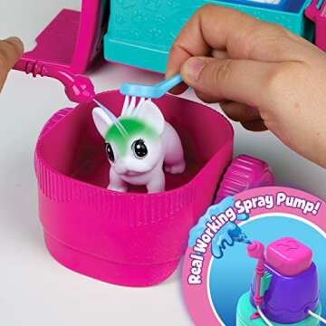 Crayola Scribble Scrubbie Pets Grooming Truck (10 Pcs), Toy Pet Playset, Kids Pet Care Toy, Gift for Girls & Boys, Ages 3+