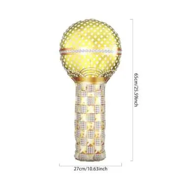 Songstar Birthday Decoration 155pcs Pink and Purple Balloon Arch Kit Hollow Star,Microphone, Disco Mylar Balloon for Music Fans Birthday Popular Singer Birthday Party Decor