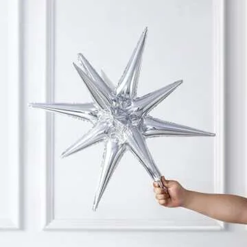 Songstar Birthday Decoration 155pcs Pink and Purple Balloon Arch Kit Hollow Star,Microphone, Disco Mylar Balloon for Music Fans Birthday Popular Singer Birthday Party Decor