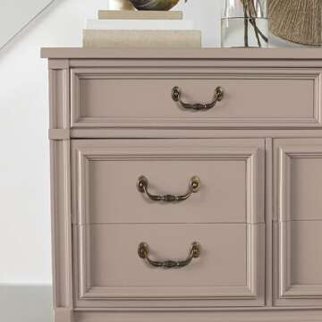 Magnolia Home by Joanna Gaines Chalk Style Interior Paint for Furniture and Cabinets, Ultra-Matte, ROSY PINK - 1 Quart