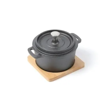 HAWOK Cast Iron Mini Dutch Oven Set of 6 for Individual Meals