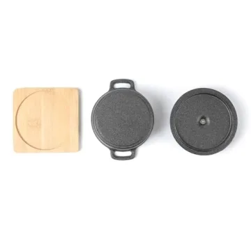 HAWOK Cast Iron Mini Dutch Oven Set of 6 for Individual Meals