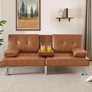 Yaheetech Convertible Sofa Bed - Durable & Stylish Comfort