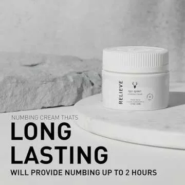 Mad Rabbit Painless Tattoo Numbing Cream Maximum Strength - Cream for Tattoos Extra Strength - For Tattoos, Permanent Makeup - Made with Vitamin E, Lecithin, Vegan (1.5 oz)