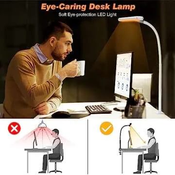 Airlonv LED Desk Lamp with Flexible Design and Dimming Features