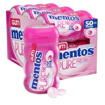 Mentos Pure Fresh Sugar-Free Chewing Gum - Bubble Fresh Flavor, 50 Count