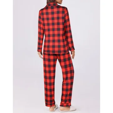 Chic Ekouaer Women's Pajamas Set Long Sleeve Sleepwear