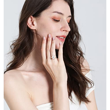 TIGRADE 4CT Radiant Cut CZ Engagement Ring Gold Size 7.5