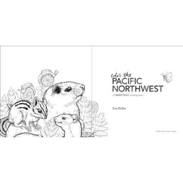Color the Pacific Northwest: A Timber Press Coloring Book