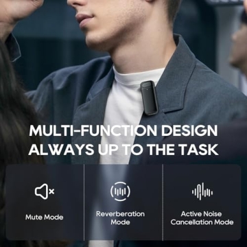 EezLiFin Wireless Lavalier Microphone for iPhone and Android