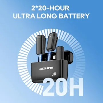 EezLiFin Wireless Lavalier Microphone for iPhone and Android