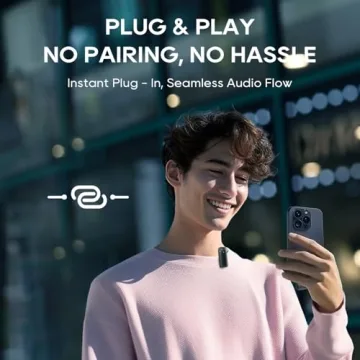 EezLiFin Wireless Lavalier Microphone for iPhone and Android