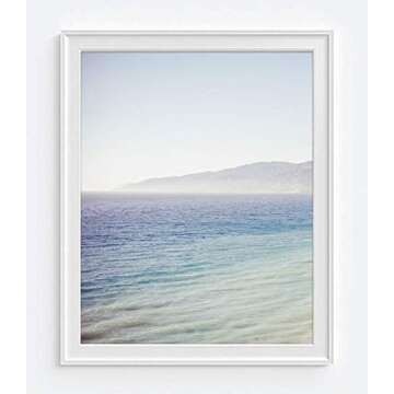 Vintage Malibu Beach Photography Prints, Set of 2, Unframed, Coastal Wall Decor, Nautical Decor, Fin...