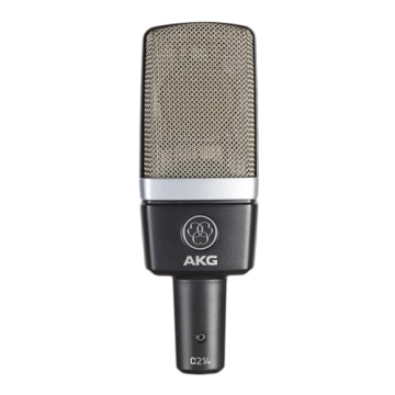 AKG Pro Audio C214 Studio Grade Professional Large Diaphragm, Single Capsule, Vocal and Instrument C...
