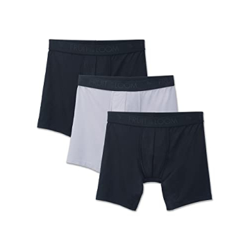 Fruit of the Loom Men's 3pk Breathable Lightweight Micro-mesh Boxer Briefs
