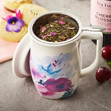 Tea Forte Fiore 14oz Infuser Mug - Verbena Blossom