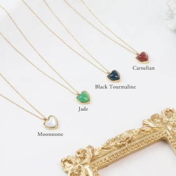 Charming Gold Heart Abalone Shell Necklace for Her