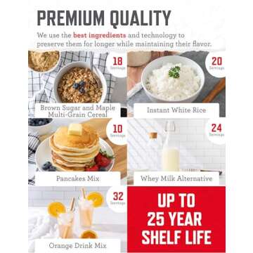 ReadyWise 14-Day Emergency Food Supply - 150 Servings, Ideal for Preparedness