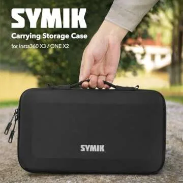 SYMIK S310-X Carrying Case for Insta360 X3 / ONE X2 Action Camera, Perfect for Accessories, Slim Des...