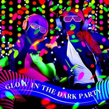 10000 Pieces Neon Confetti Round 5 Colors Confetti Party Table Decor Fluorescent Neon Party Supplies Glow in The Dark Paper Neon Tissue Paper for Neon Party, Birthday, Wedding Supplies