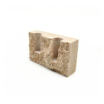 Handcrafted Beige Travertine Candle Holder for Unique Decor