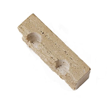 Handcrafted Beige Travertine Candle Holder for Unique Decor