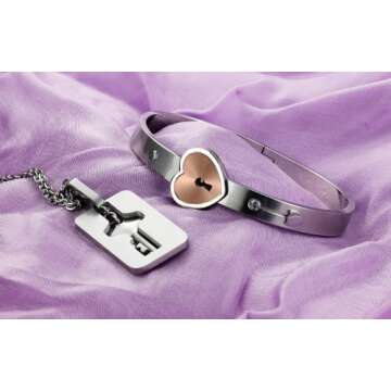 Titanium Couple Matching Bangles for Love Partners