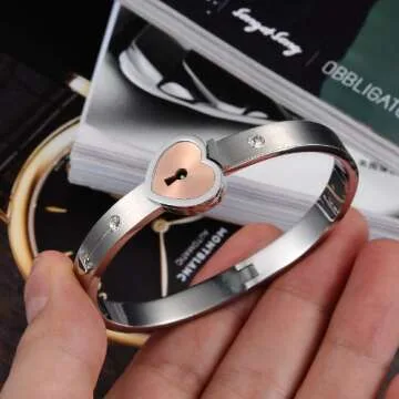 Titanium Couple Matching Bangles for Love Partners