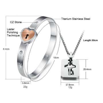 Titanium Couple Matching Bangles for Love Partners