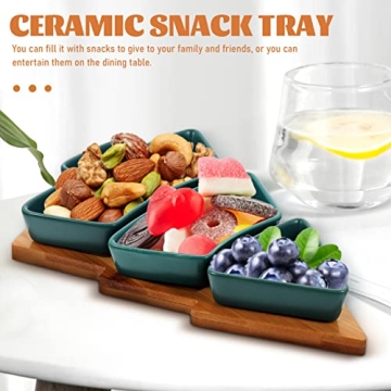 Angoily Christmas Tree Shaped Platter for Holiday Entertaining