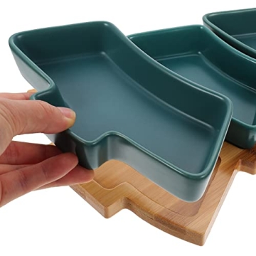 Angoily Christmas Tree Shaped Platter for Holiday Entertaining