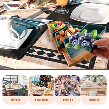 Angoily Christmas Tree Shaped Platter for Holiday Entertaining
