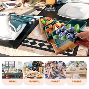Angoily Christmas Tree Shaped Platter for Holiday Entertaining
