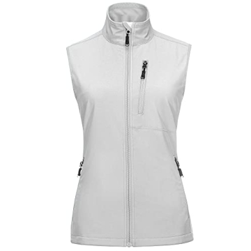 33,000ft Women's Lightweight Running Vest Outerwear with Pockets, Windproof Sleeveless Jacket for Go...