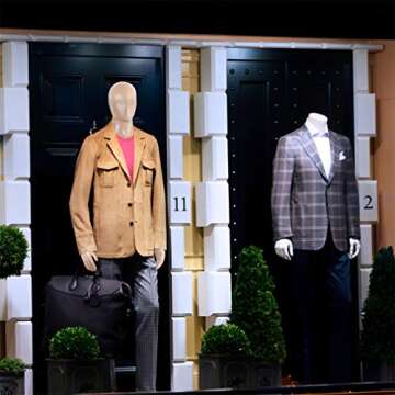 Mannequin Manikin Dress Form Adjustable 73 Inch Mannequin Display Stand Dress Model Full Male Body Realistic Head Turns W/Metal Base Mannequin Stand Torso