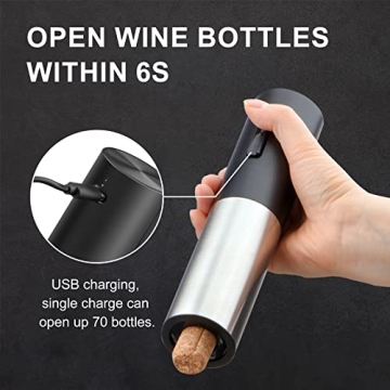Rechargeable Electric Wine Opener and Aerator Set