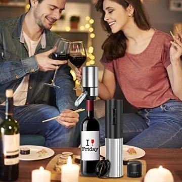 Rechargeable Electric Wine Opener and Aerator Set