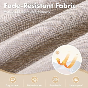 XIZZI 6-Piece Outdoor Patio Furniture Set with Table