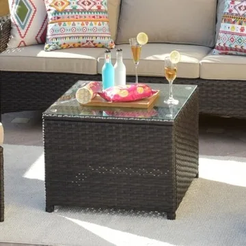 XIZZI 6-Piece Outdoor Patio Furniture Set with Table