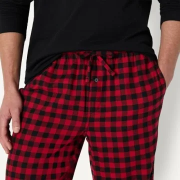 Amazon Essentials Men's Holiday Pajama Sets in Buffalo Check