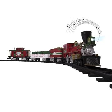 Lionel North Pole Central Ready-to-Play Freight Set - Battery-Powered Christmas Train with Remote