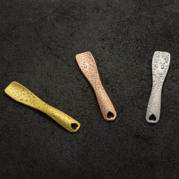 Elegant 3 Pack Metal Makeup Spatulas for Skincare