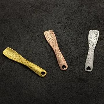 Elegant 3 Pack Metal Makeup Spatulas for Skincare