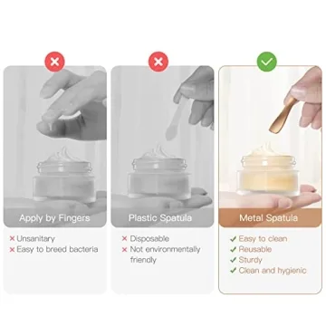 Elegant 3 Pack Metal Makeup Spatulas for Skincare