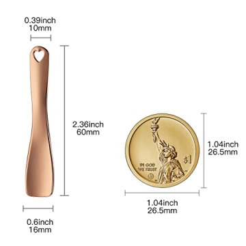 Elegant 3 Pack Metal Makeup Spatulas for Skincare