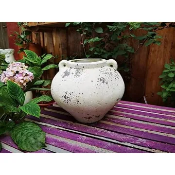 Vintage Terracotta Flower Pot with Loop Handles - Goodman and Wife