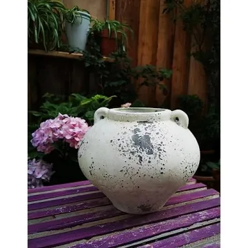 Vintage Terracotta Flower Pot with Loop Handles - Goodman and Wife