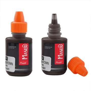 Tattoo Pigment Microblading Tattoo Inks Tattoo Pigment Black Brown 10ml/0.35oz Inks with Tattoo Manual Pen Tattoo Machine for Eyebrow Lip Eyeline Permanent Makeup for Tattoo Machine Tattoo Inks Cups