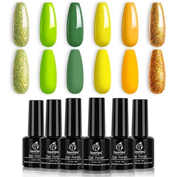 Beetles Gel Nail Polish Kit 6 Vibrant Colors for DIY Manicure