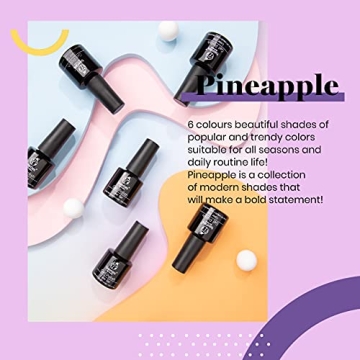 Beetles Gel Nail Polish Kit 6 Vibrant Colors for DIY Manicure